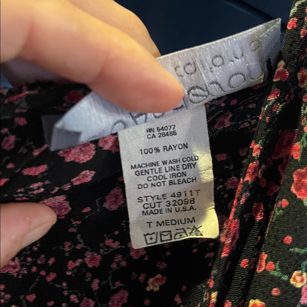 Carol Anderson California Vintage Floral Maxi Dress with Cardigan Sz Medium Tall - Picture 15 of 15